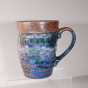 Smith Mountain Lake Davine Hand Crafted Pottery Ceramic Iridescent Coffee Mug